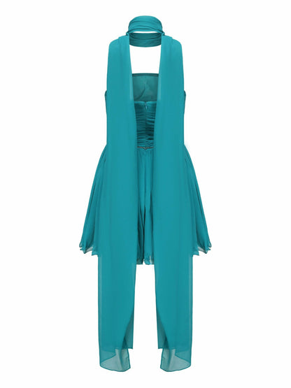 Nana Jacqueline Chloe Dress: Blue Mini Dress for Birthday Celebration Blue