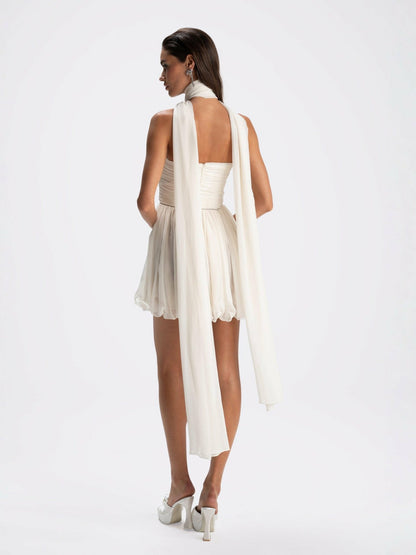 Nana Jacqueline Chloe Dress: White Mini Dress for Bridal Shower White