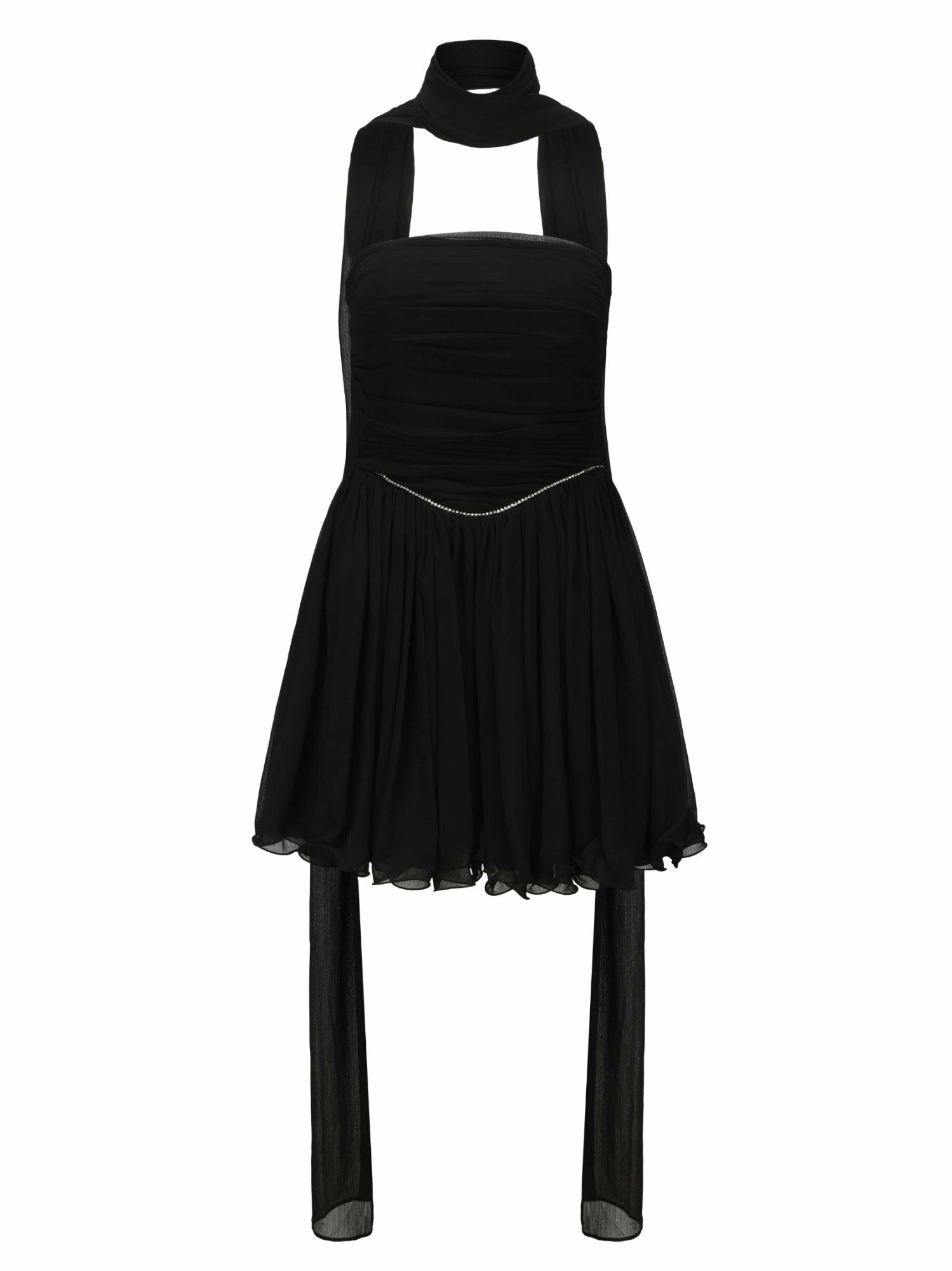 Nana Jacqueline Chloe Dress: Black Mini Dress for Cocktail Party Black