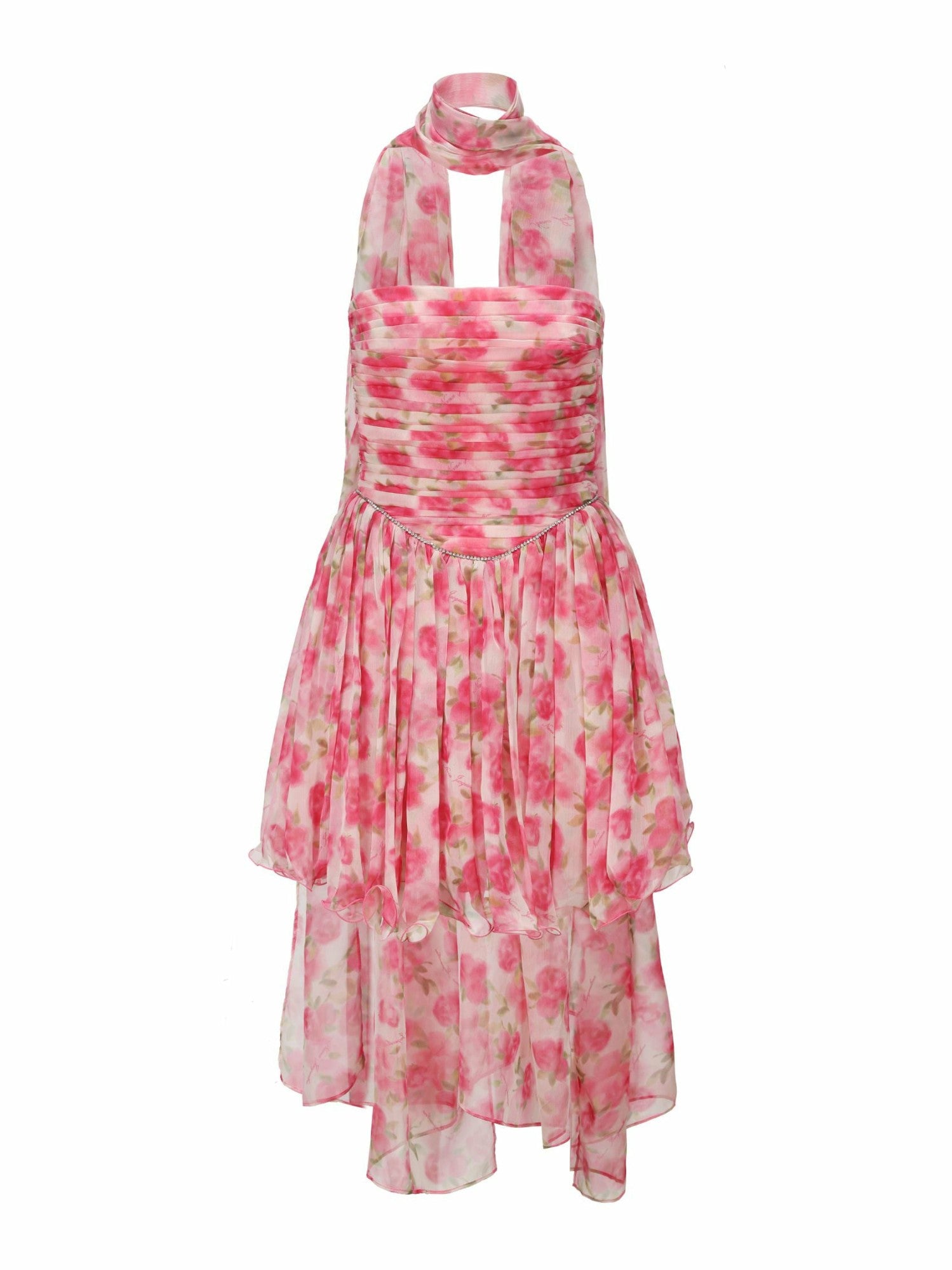 Nana Jacqueline Chloe Dress: Pink Mini Dress for Garden Party Pink