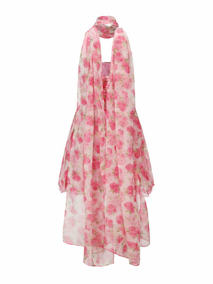 Nana Jacqueline Chloe Dress: Pink Mini Dress for Garden Party Pink