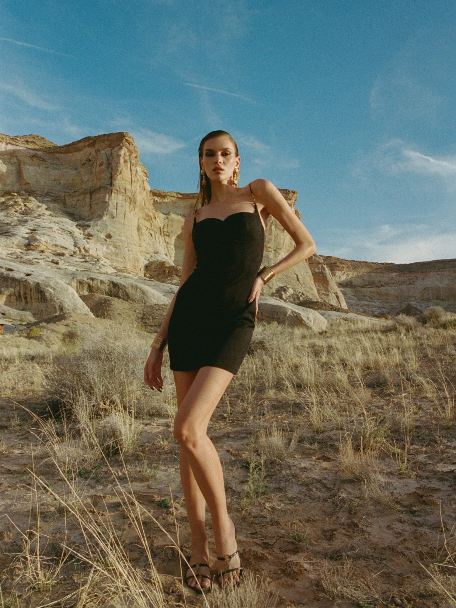 Nana Jacqueline Sabrina Mini Dress: Black Mini Dress for Date Night Black