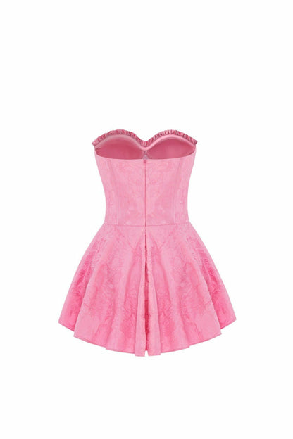 Nana Jacqueline Airina Dress: Pink Mini Dress for Birthday Celebration Pink