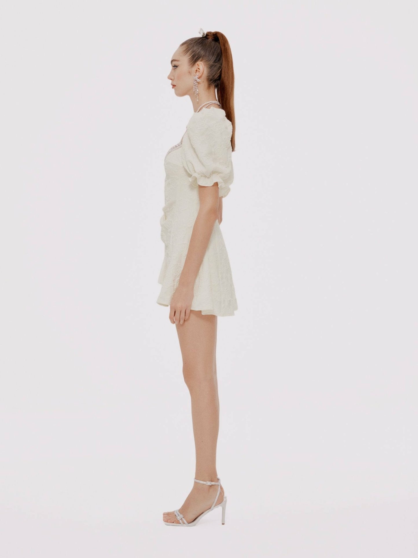 Nana Jacqueline Ysabella Dress: White Mini Dress for Bridal Shower White