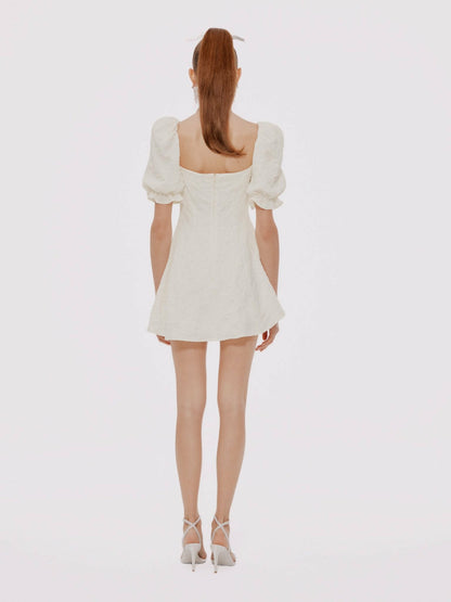 Nana Jacqueline Ysabella Dress: White Mini Dress for Bridal Shower White
