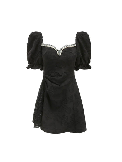 Nana Jacqueline Ysabella Dress: Black Mini Dress for Cocktail Party black