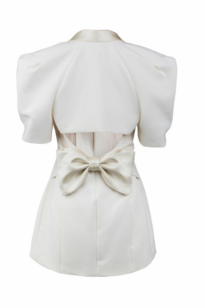 Nana Jacqueline Alia Dress: White Mini Dress for Bridal Shower White