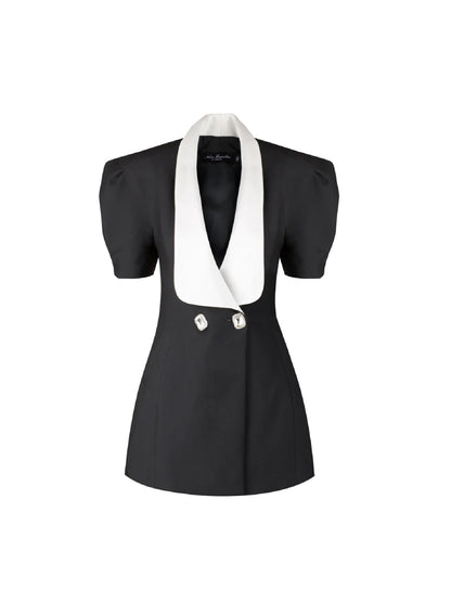 Nana Jacqueline Alia Dress: Black Mini Dress for Cocktail Party Black