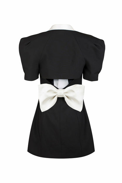 Nana Jacqueline Alia Dress: Black Mini Dress for Cocktail Party Black