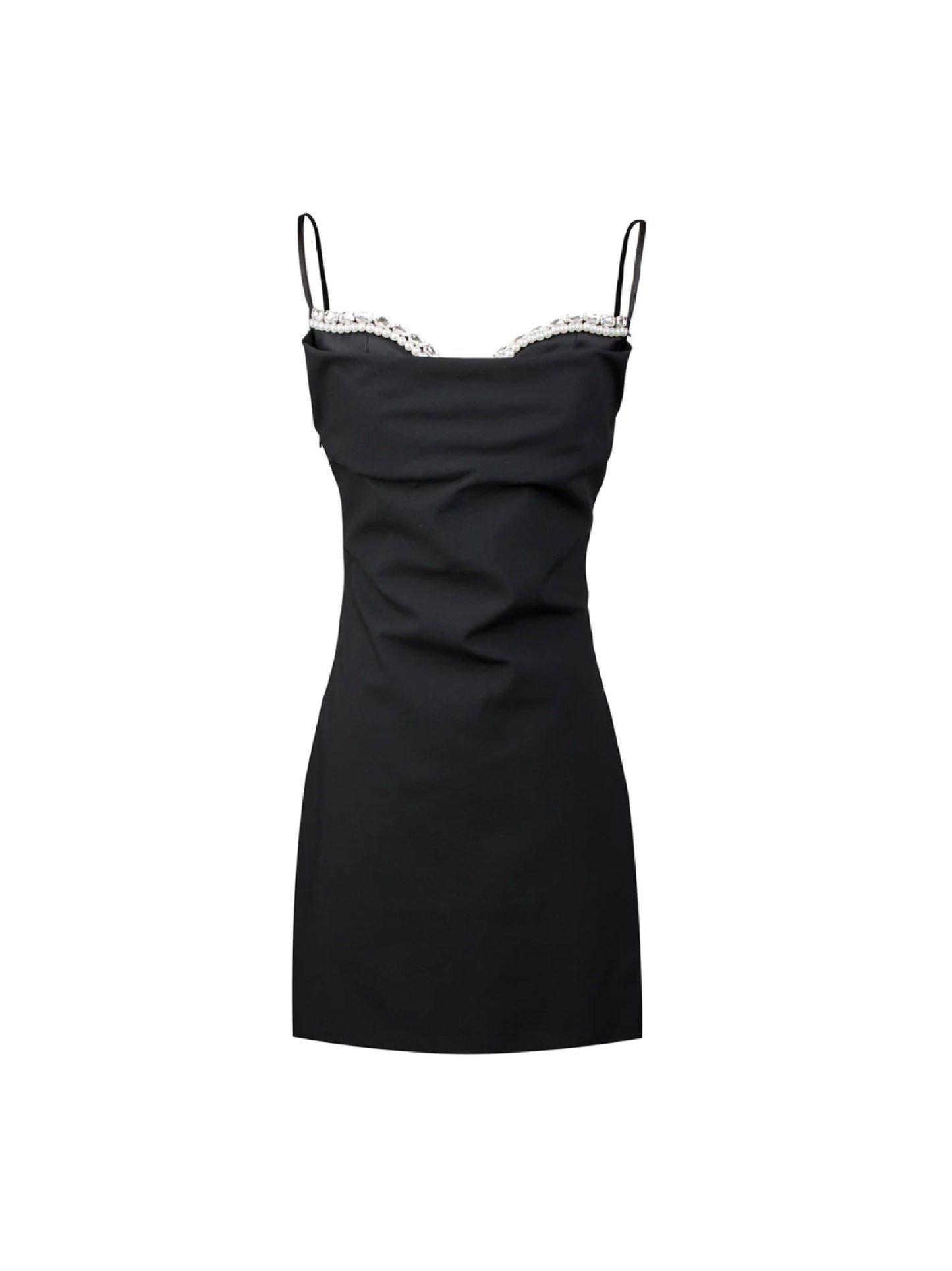 Nana Jacqueline Elsie Dress: Black Mini Dress for Cocktail Party Black