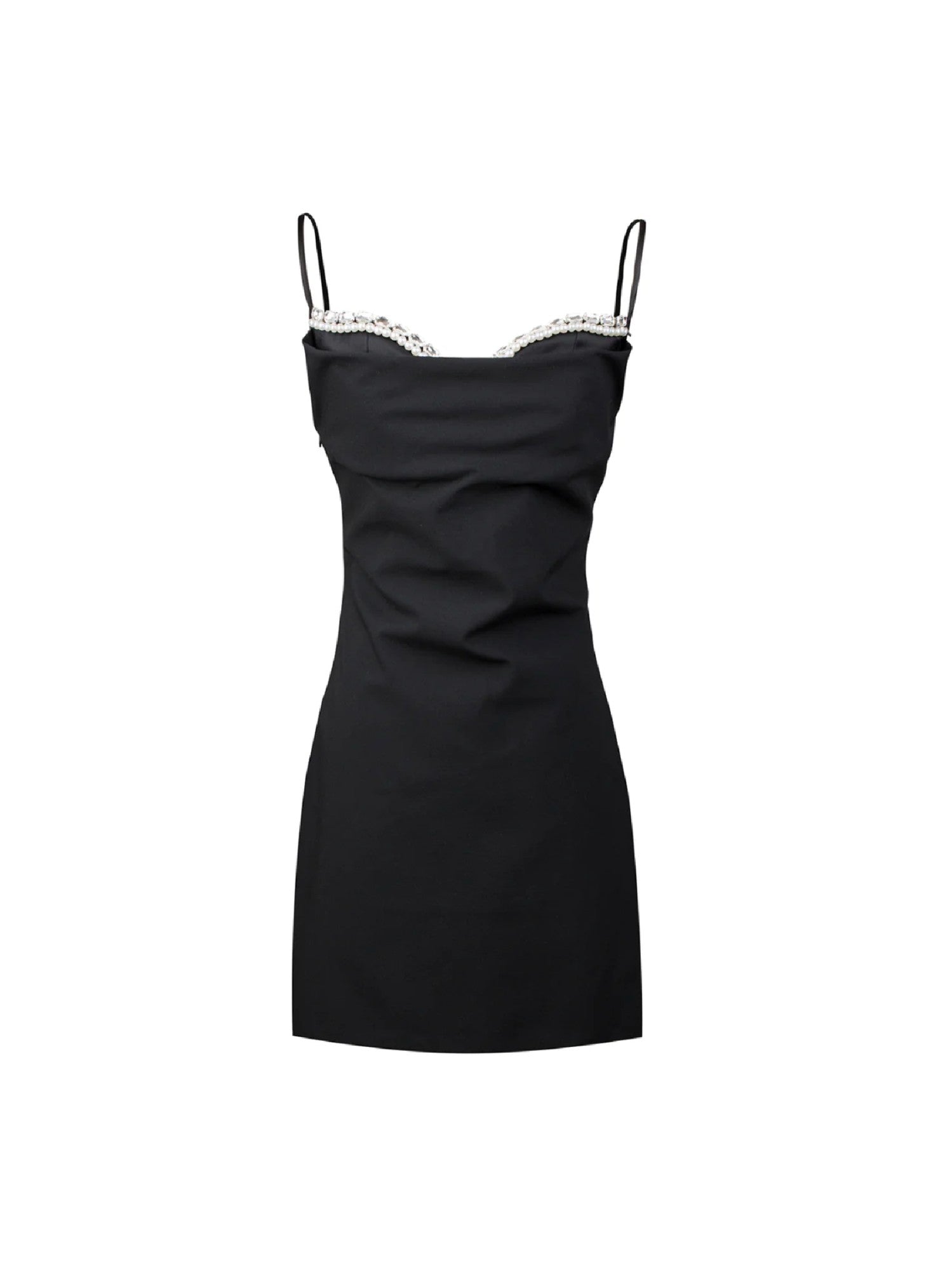 Nana Jacqueline Elsie Dress: Black Mini Dress for Cocktail Party Black