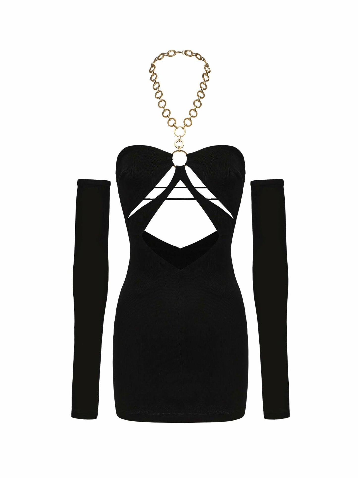 Nana Jacqueline Tilda Dress: Black Mini Dress for Cocktail Party Black