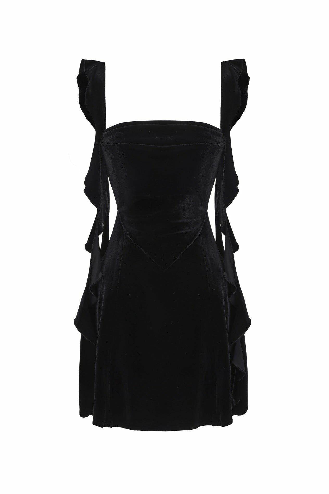 Nana Jacqueline Karina Dress: Black Mini Dress for Cocktail Party Black