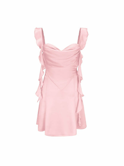 Nana Jacqueline Karina Dress: Pink Mini Dress for Bachelorette Party Pink