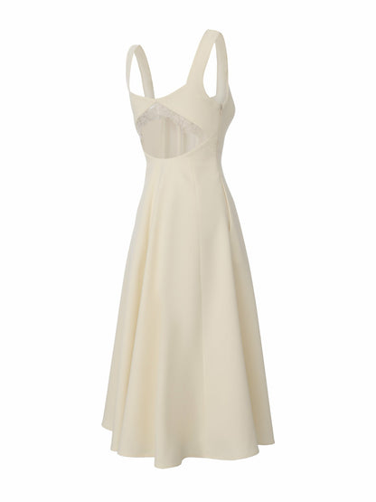 Nana Jacqueline Delilah Cut Out Back Champagne Dress Champagne