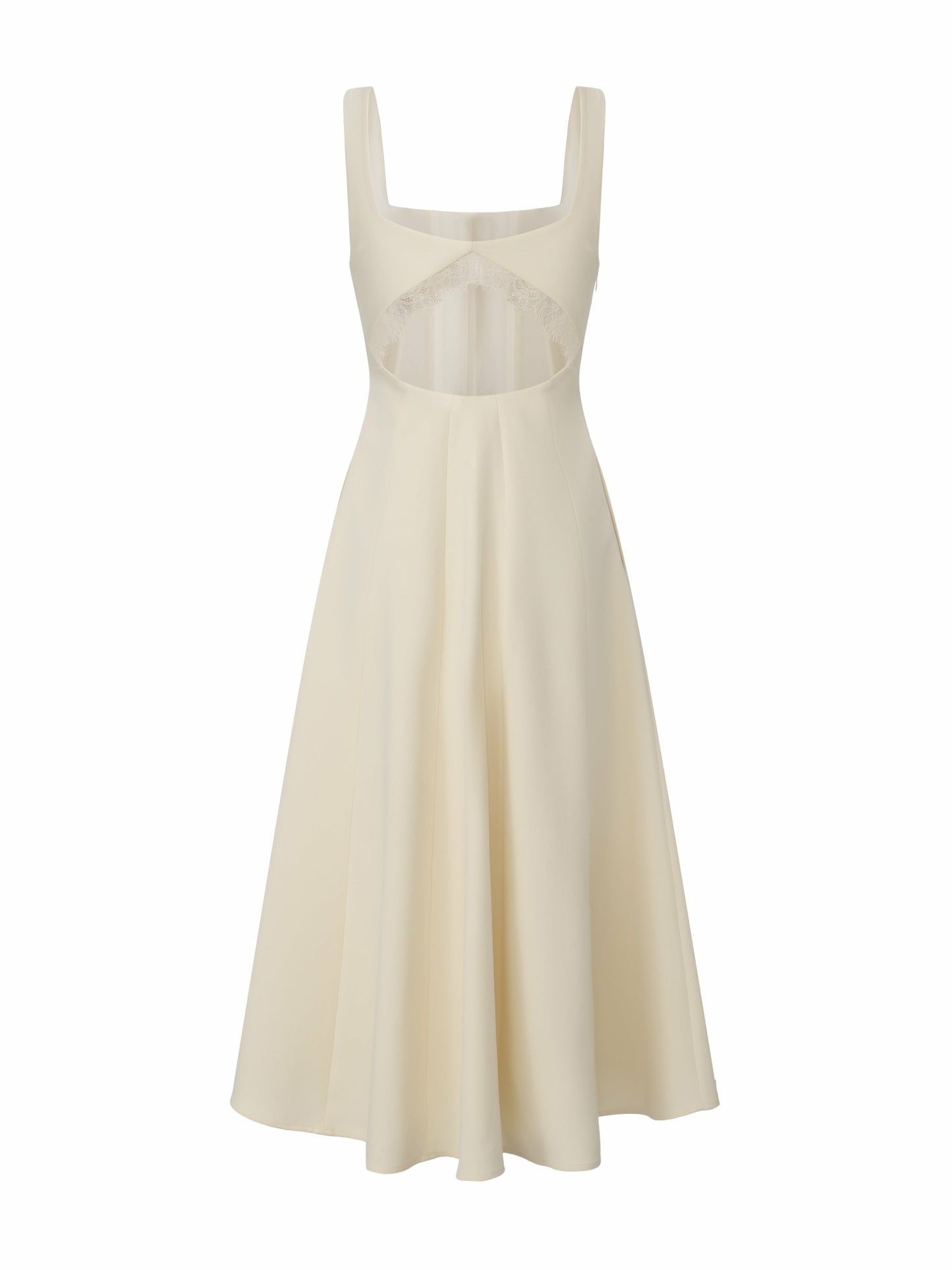 Nana Jacqueline Delilah Cut Out Back Champagne Dress Champagne