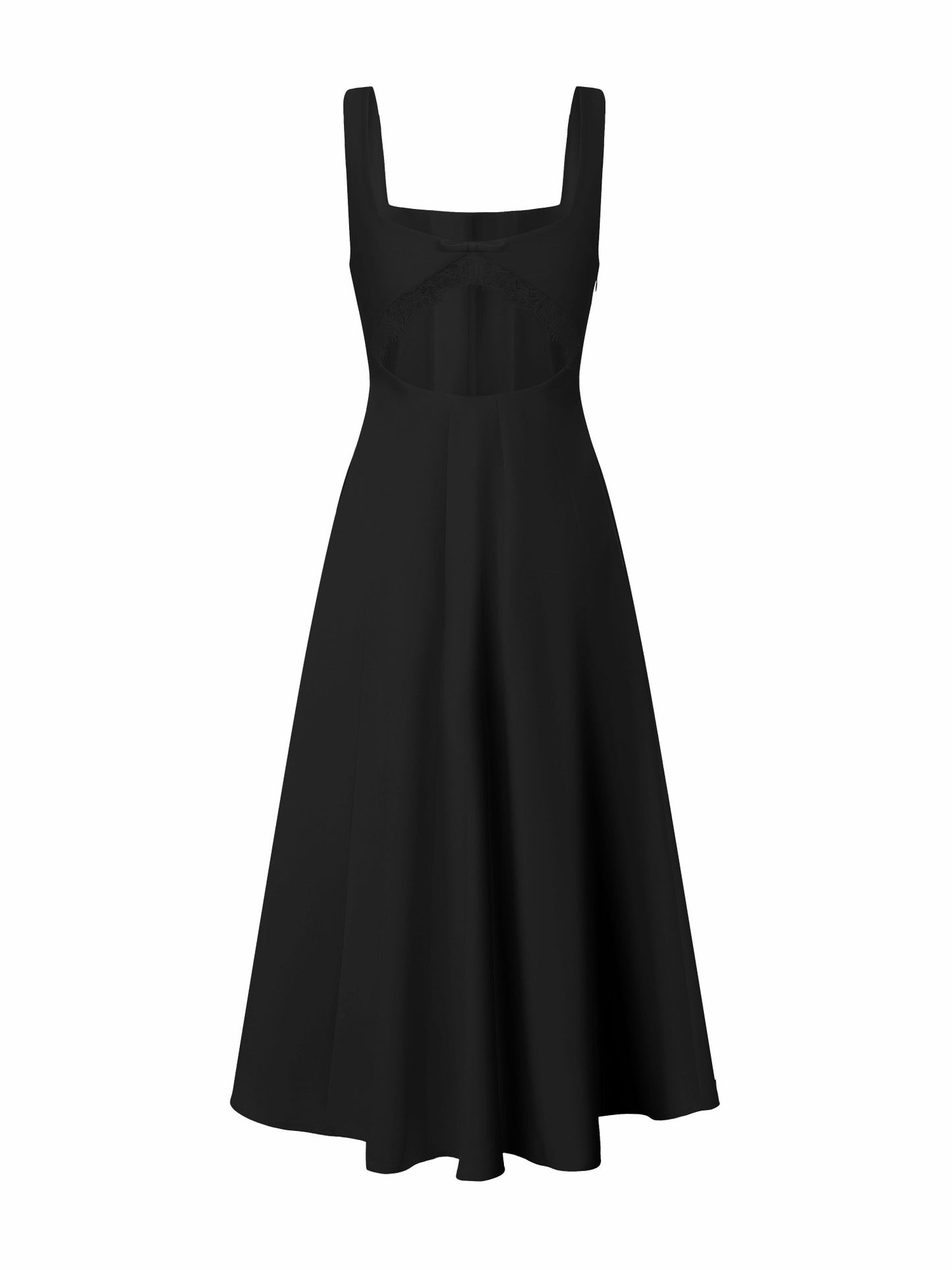 Nana Jacqueline Delilah Square-Neck Black Dress Black