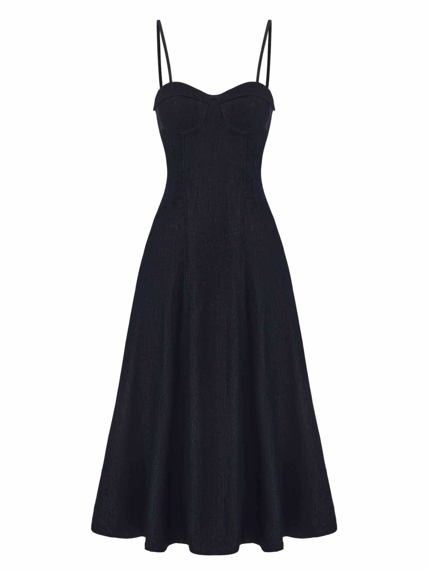 Nana Jacqueline Heidi Corset Blue Denim Dress Blue