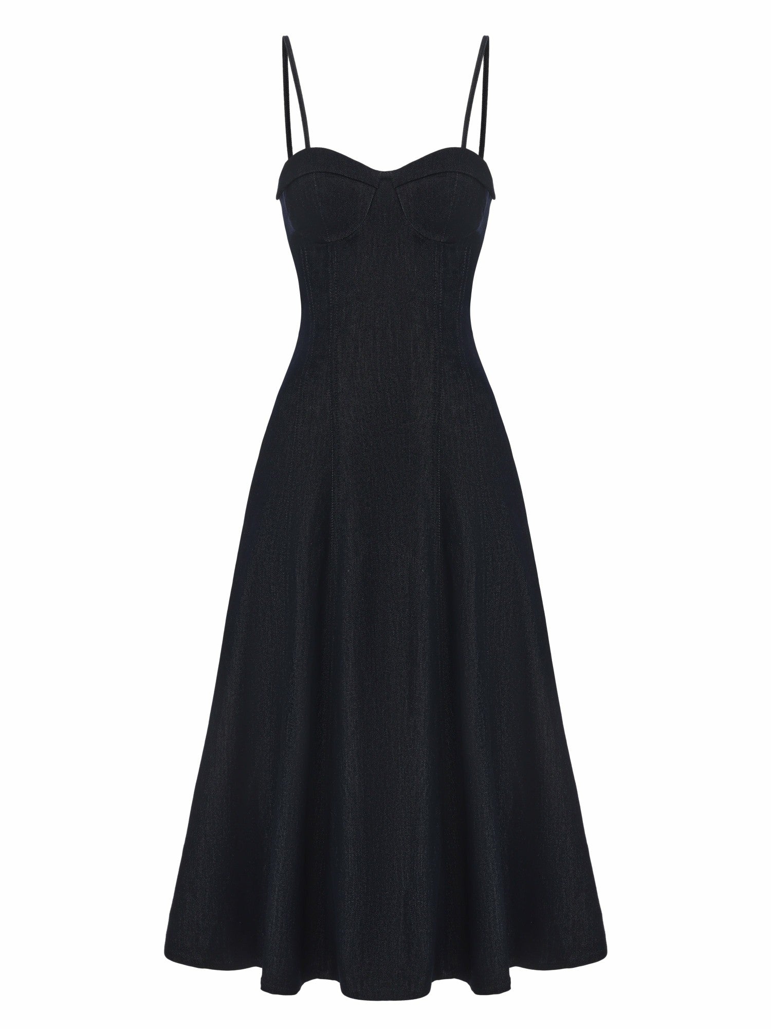 Nana Jacqueline Heidi Corset Blue Denim Dress Blue
