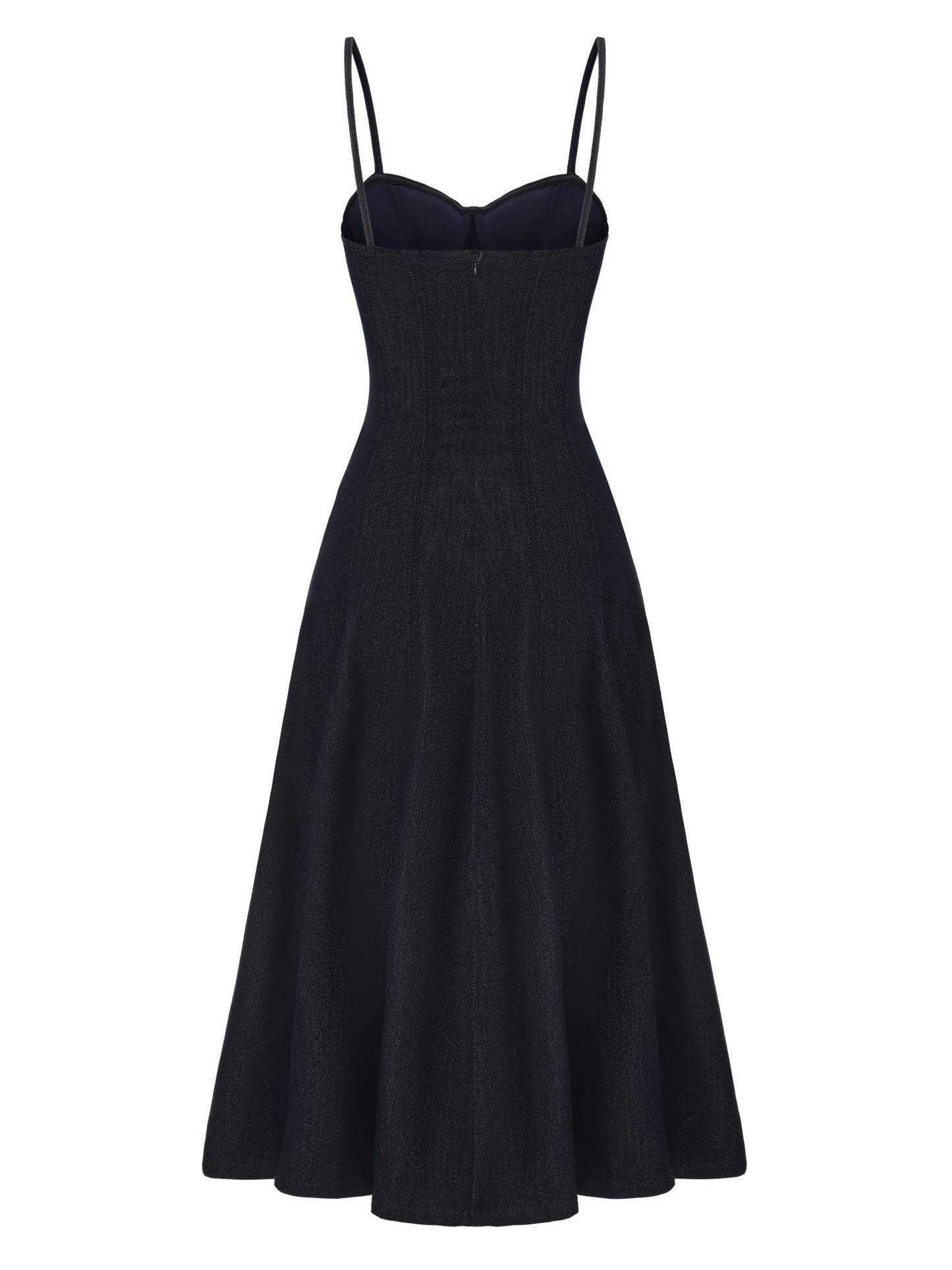 Nana Jacqueline Heidi Corset Blue Denim Dress Blue