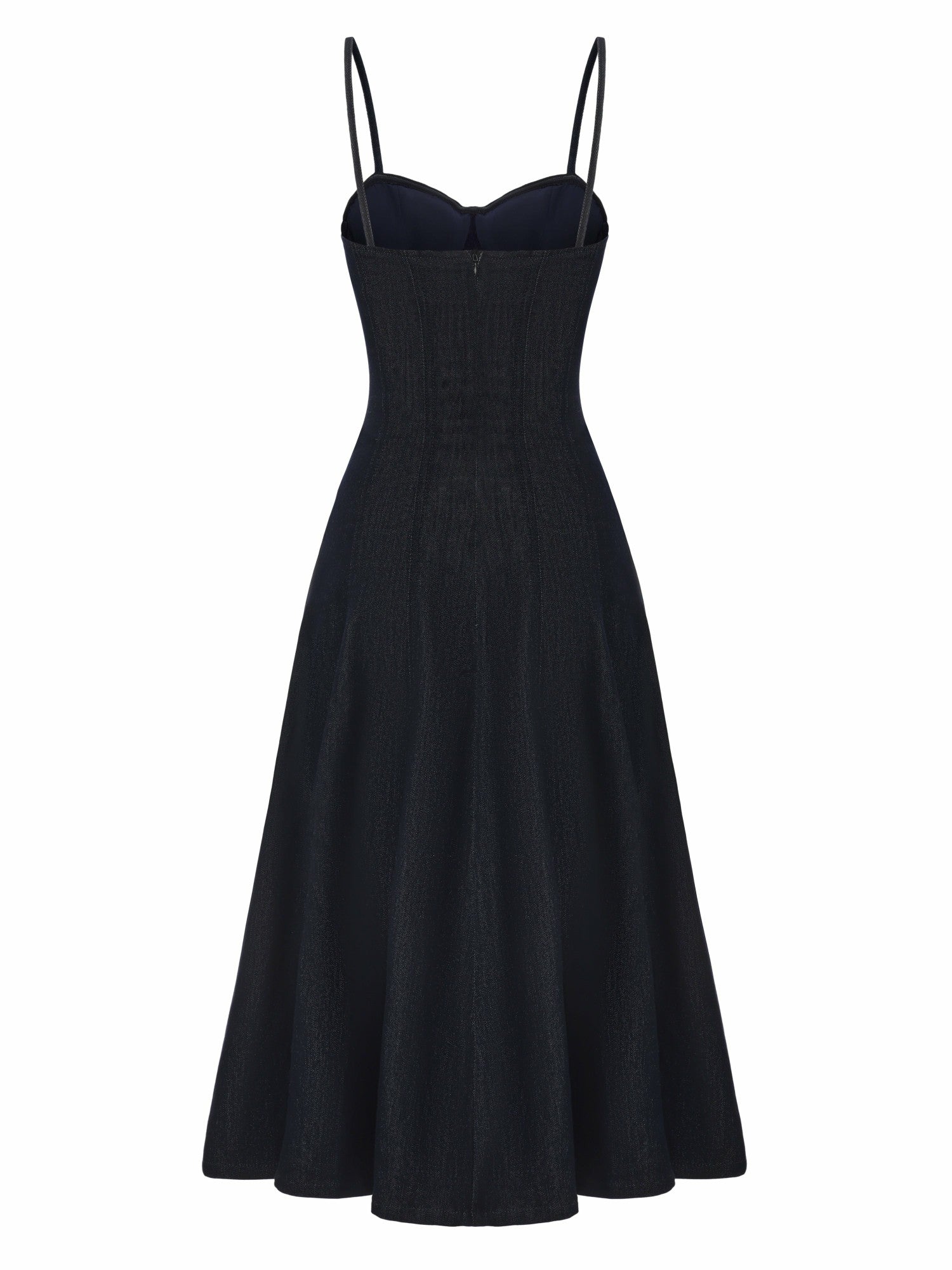 Nana Jacqueline Heidi Corset Blue Denim Dress Blue