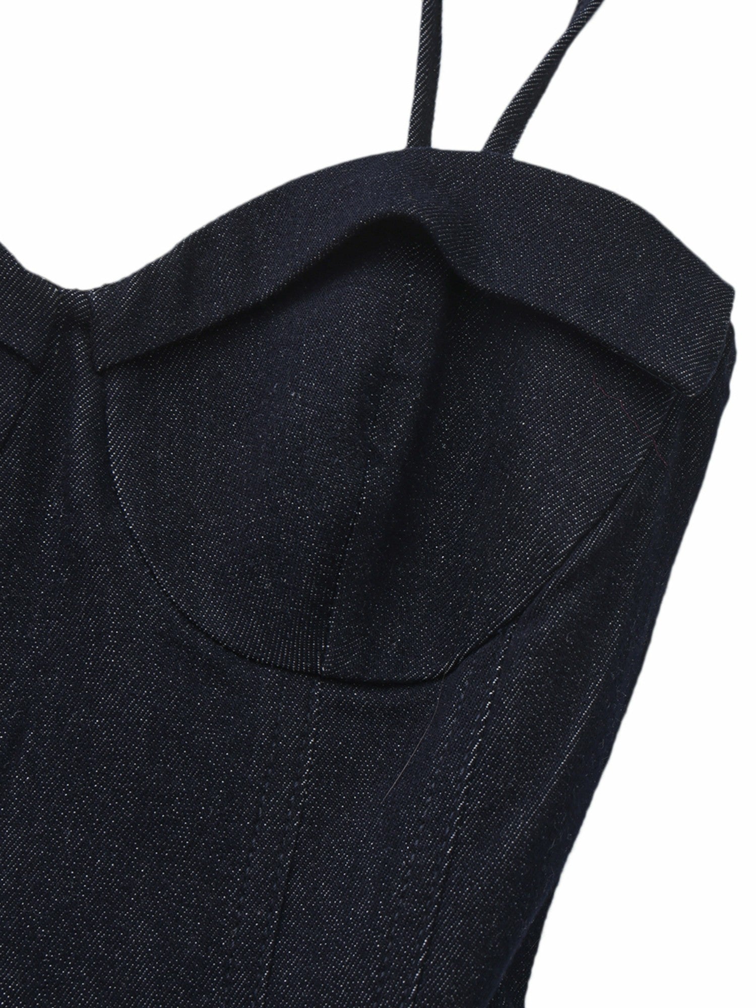 Nana Jacqueline Heidi Corset Blue Denim Dress Blue