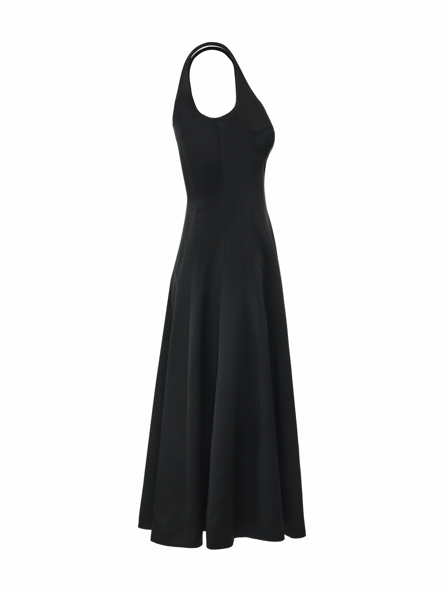 Nana Jacqueline Lauren Square-Neck Black Dress Black