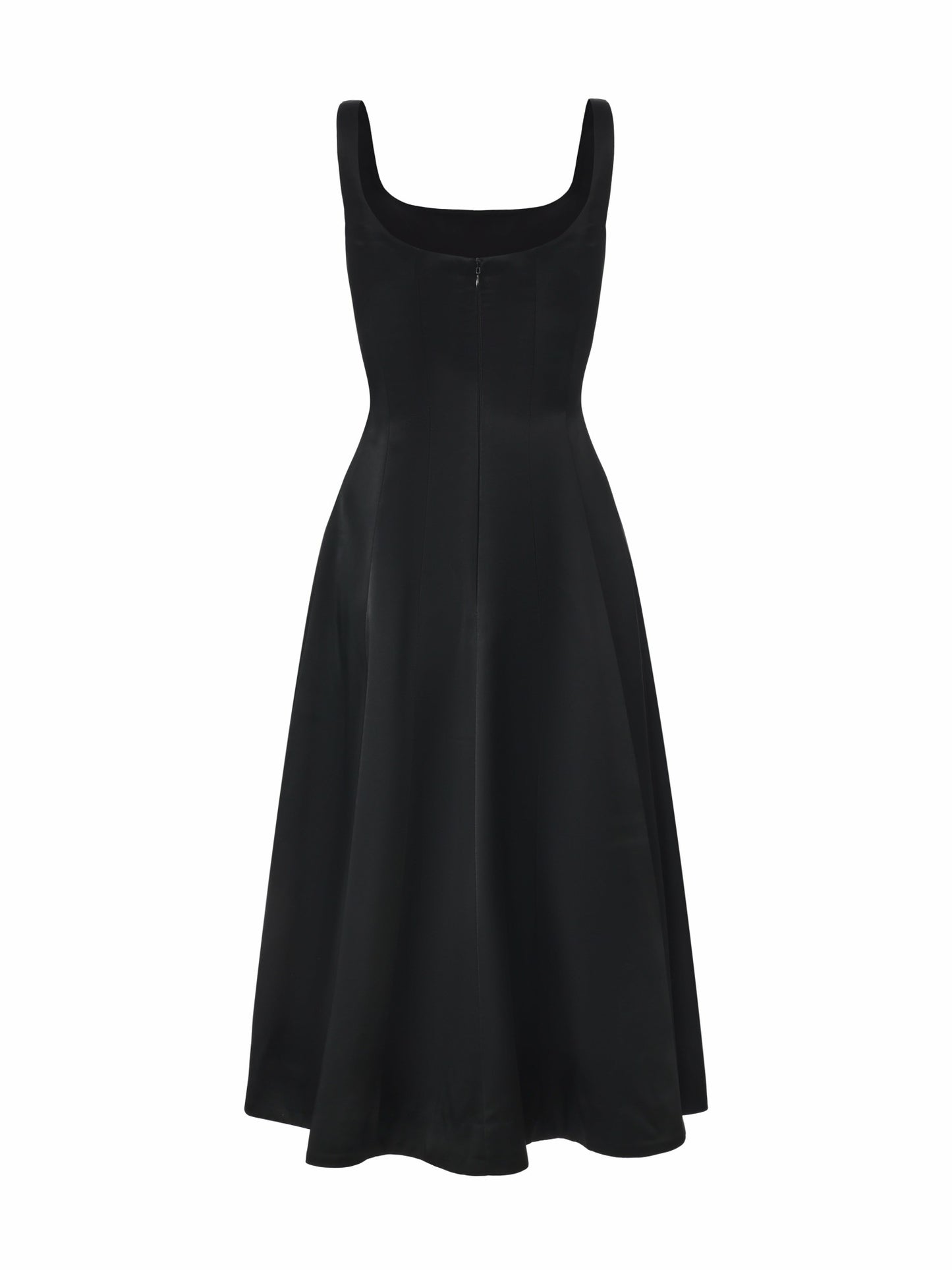 Nana Jacqueline Lauren Square-Neck Black Dress Black