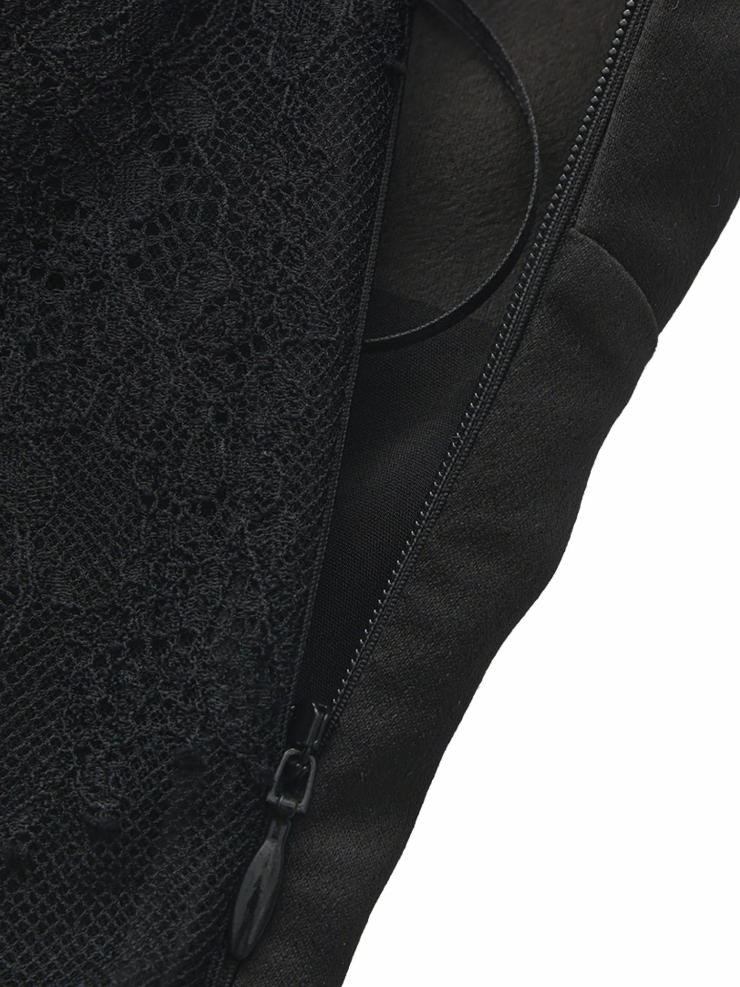 Nana Jacqueline Brielle Twist-Front Lace-Back Black Dress Black