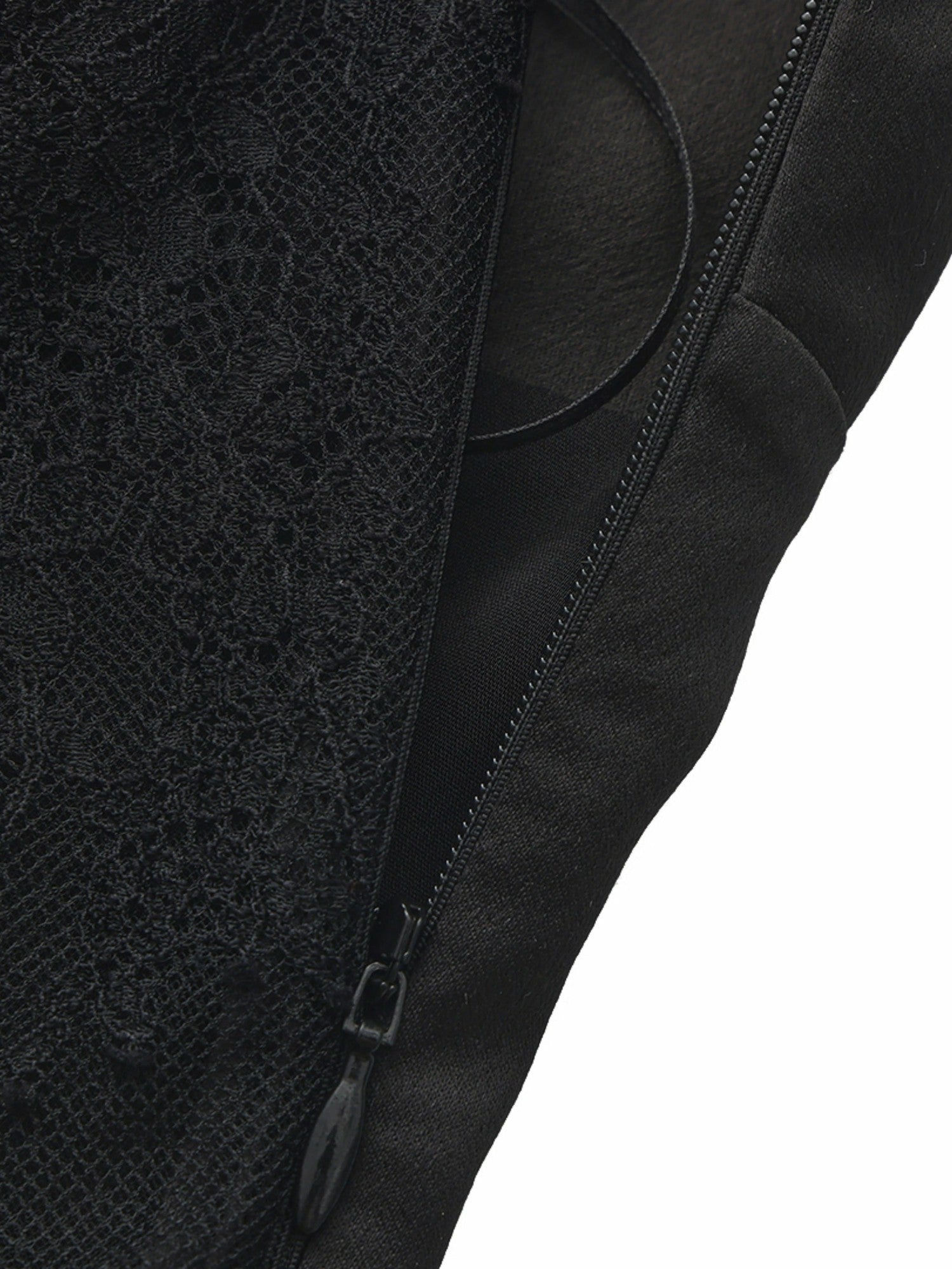 Nana Jacqueline Brielle Twist-Front Lace-Back Black Dress Black