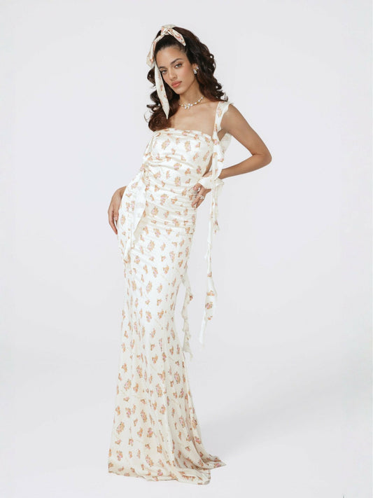 Nana Jacqueline Caroline Dress: Floral Maxi Dress for Garden Wedding Guest Floral
