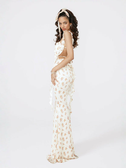 Nana Jacqueline Caroline Dress: Floral Maxi Dress for Garden Wedding Guest Floral