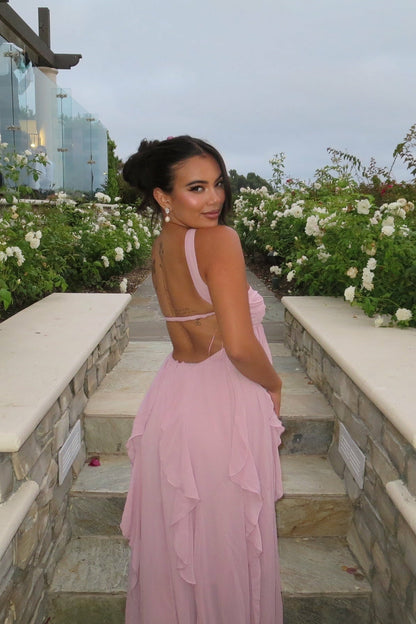 Nana Jacqueline Mariah Dress: Purple Maxi Dress for Garden Wedding Guest Purple