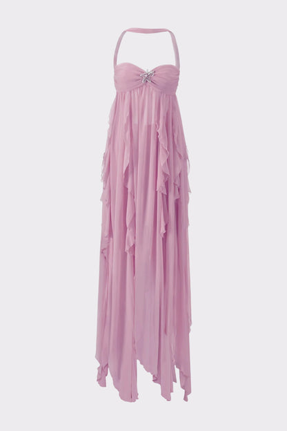 Nana Jacqueline Mariah Dress: Purple Maxi Dress for Garden Wedding Guest Purple