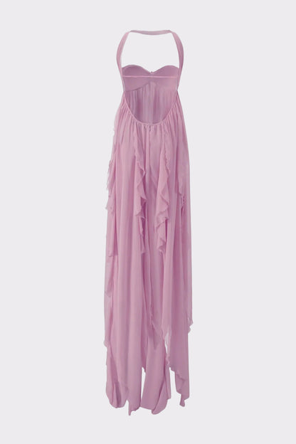 Nana Jacqueline Mariah Dress: Purple Maxi Dress for Garden Wedding Guest Purple