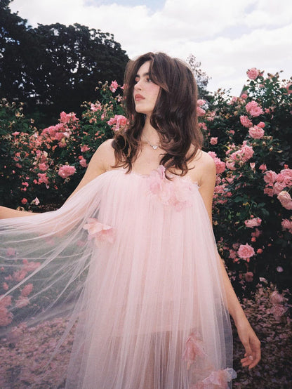 Nana Jacqueline Kiera Dress: Pink Maxi Dress for Garden Wedding Guest Pink