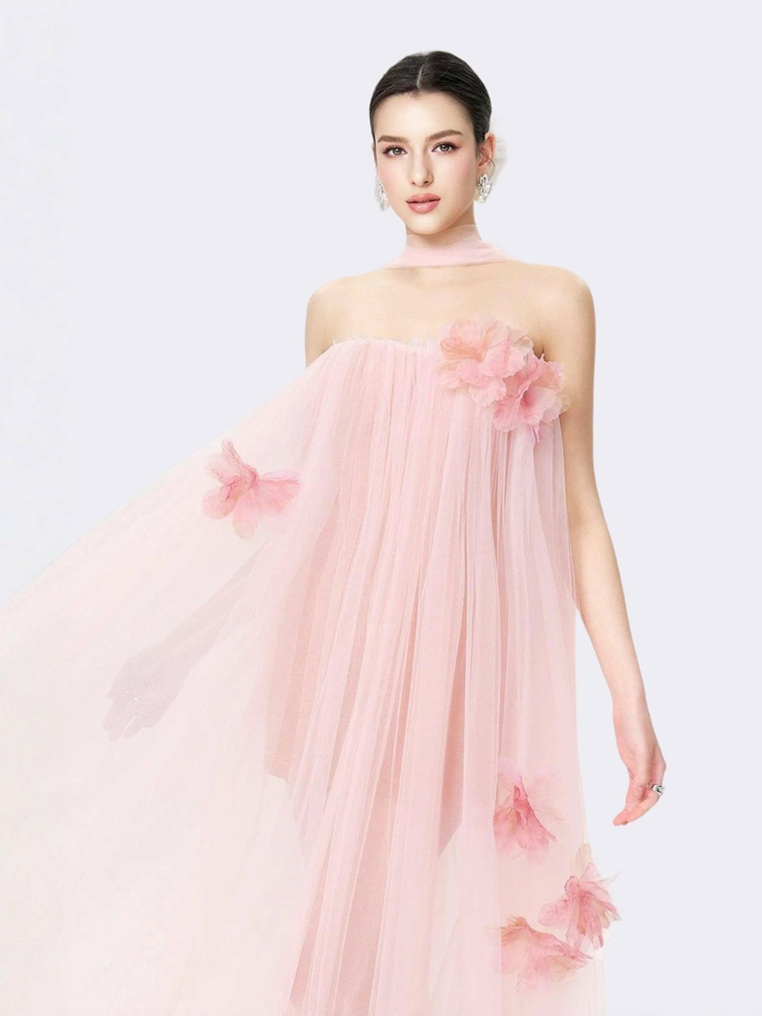 Nana Jacqueline Kiera Dress: Pink Maxi Dress for Garden Wedding Guest Pink
