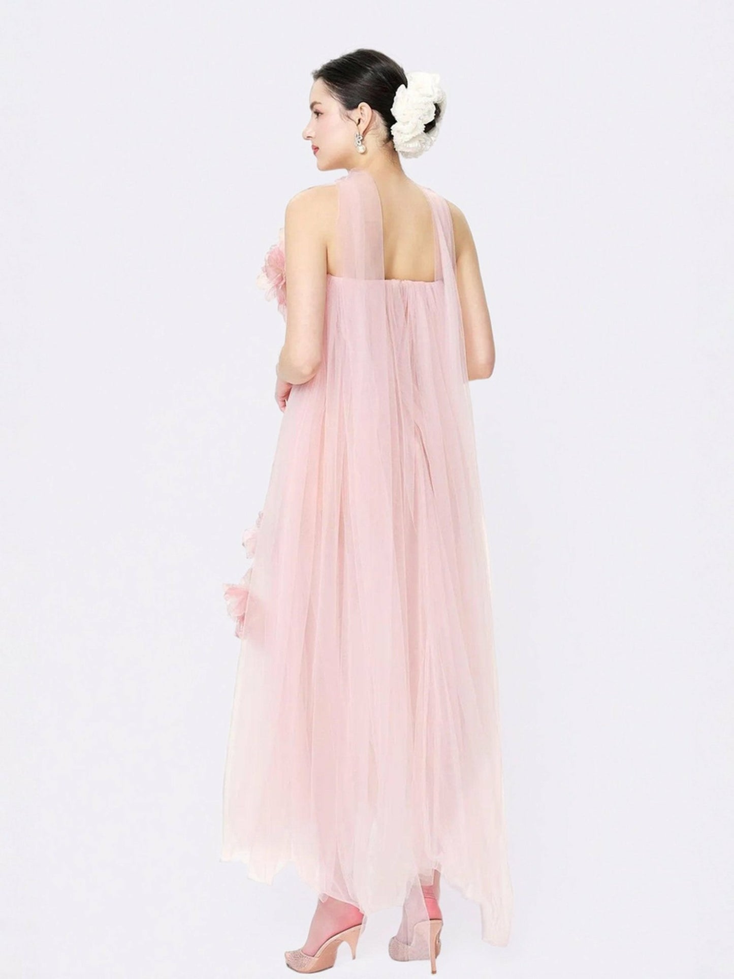 Nana Jacqueline Kiera Dress: Pink Maxi Dress for Garden Wedding Guest Pink