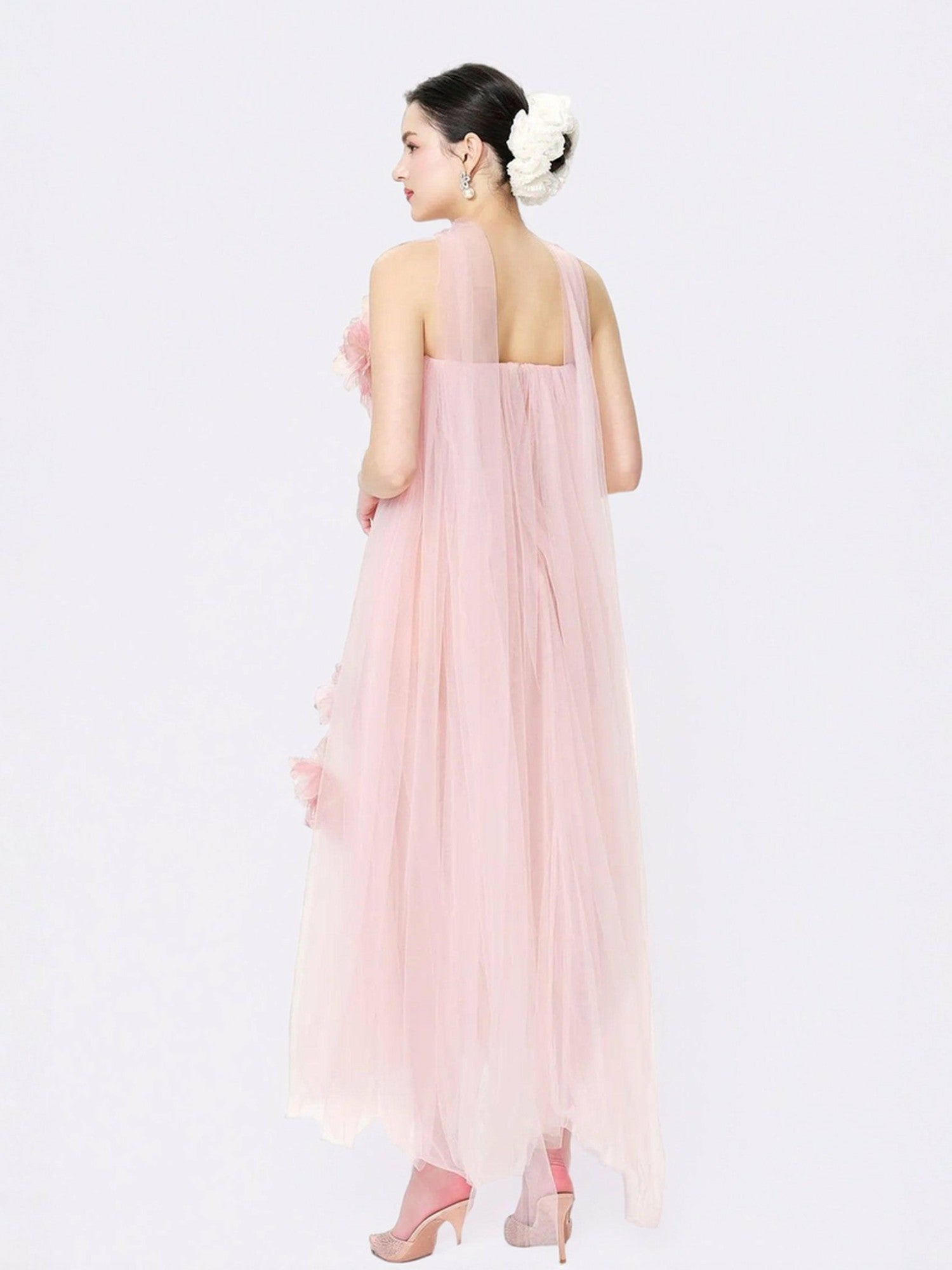 Nana Jacqueline Kiera Dress: Pink Maxi Dress for Garden Wedding Guest Pink