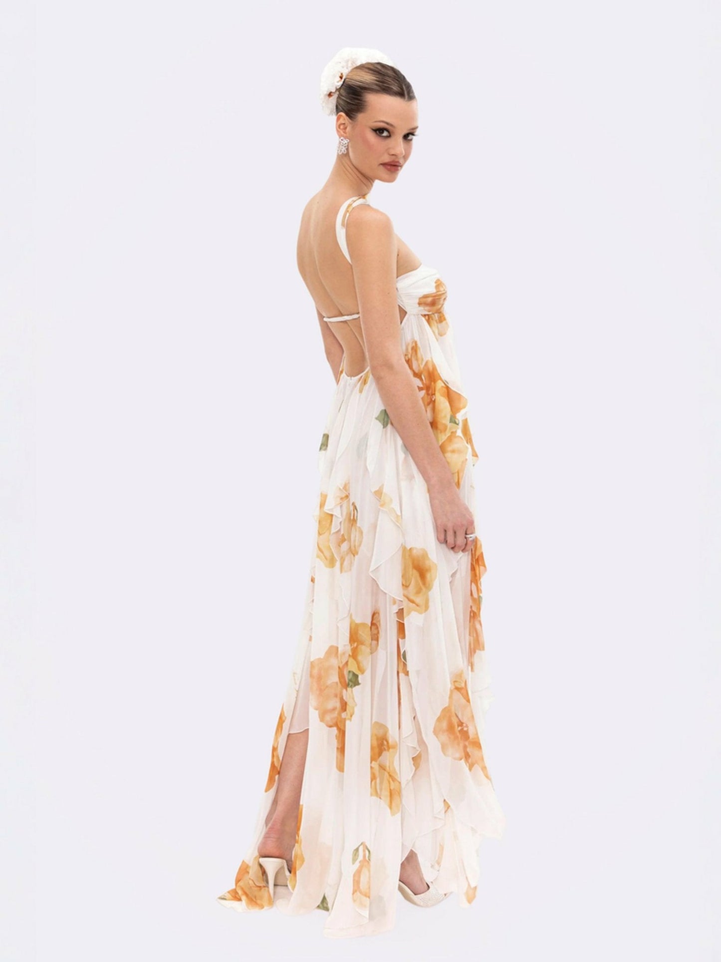 Nana Jacqueline Mariah Dress: Floral Maxi Dress for Destination Wedding Floral