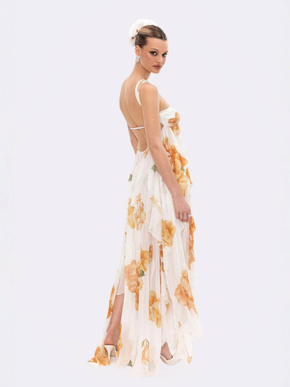 Nana Jacqueline Mariah Dress: Floral Maxi Dress for Destination Wedding Floral