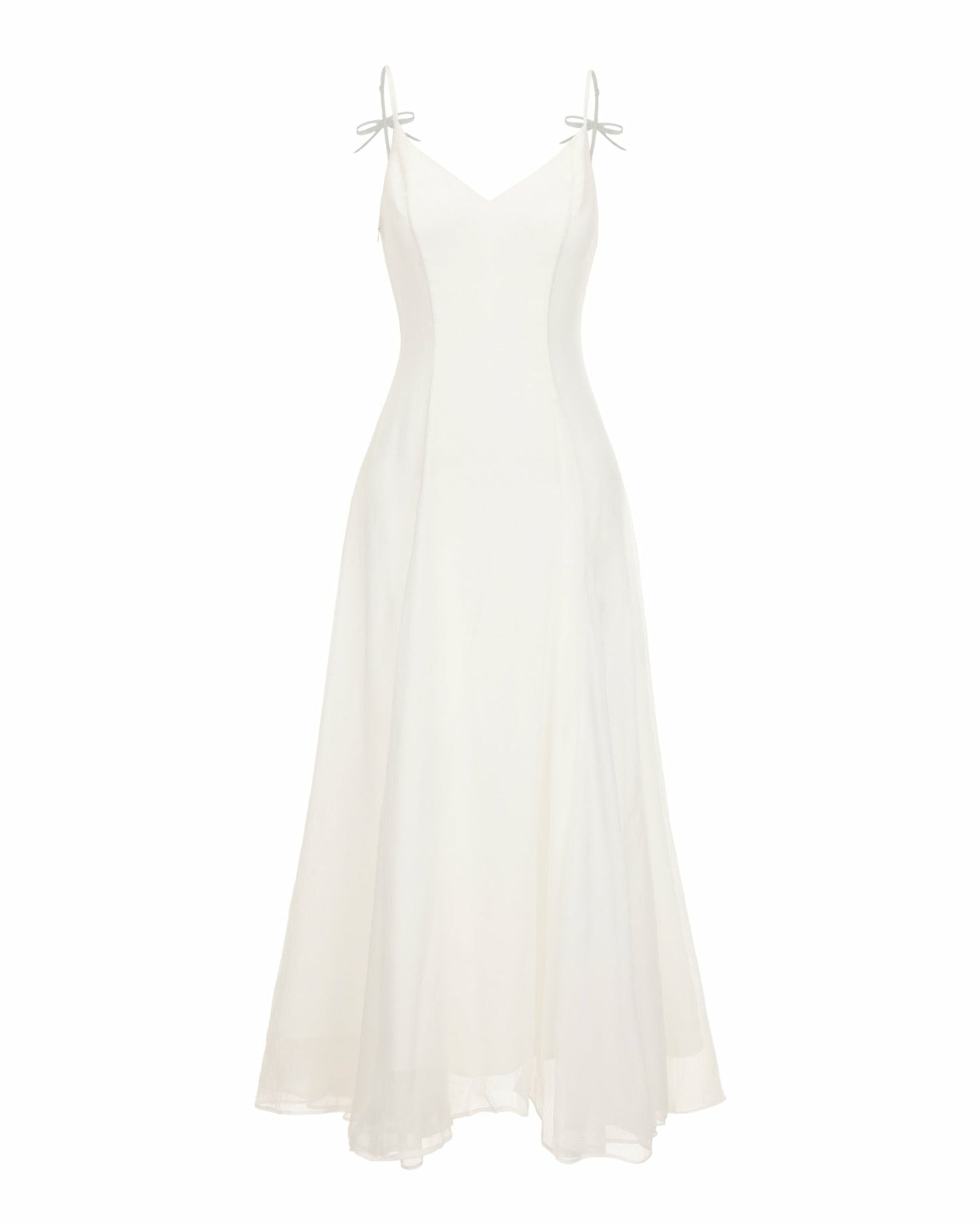 Nana Jacqueline Irena Dress: White Maxi Dress for Bridal Shower White