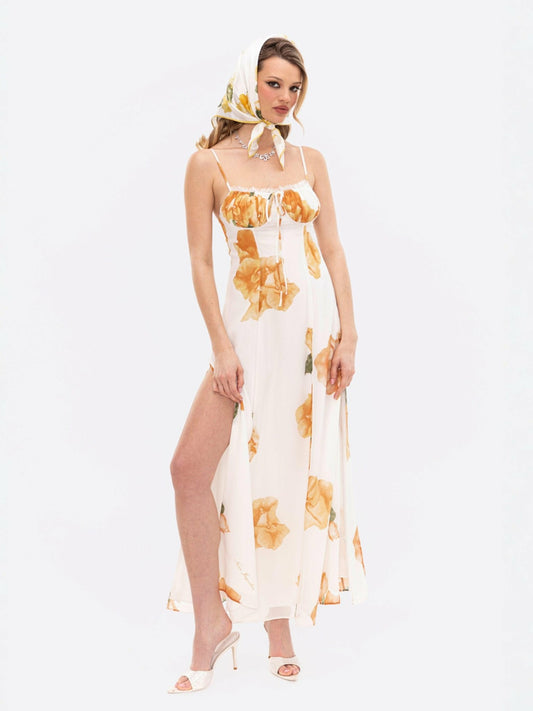 Nana Jacqueline Isolde Dress: Floral Maxi Dress for Garden Wedding Guest Floral