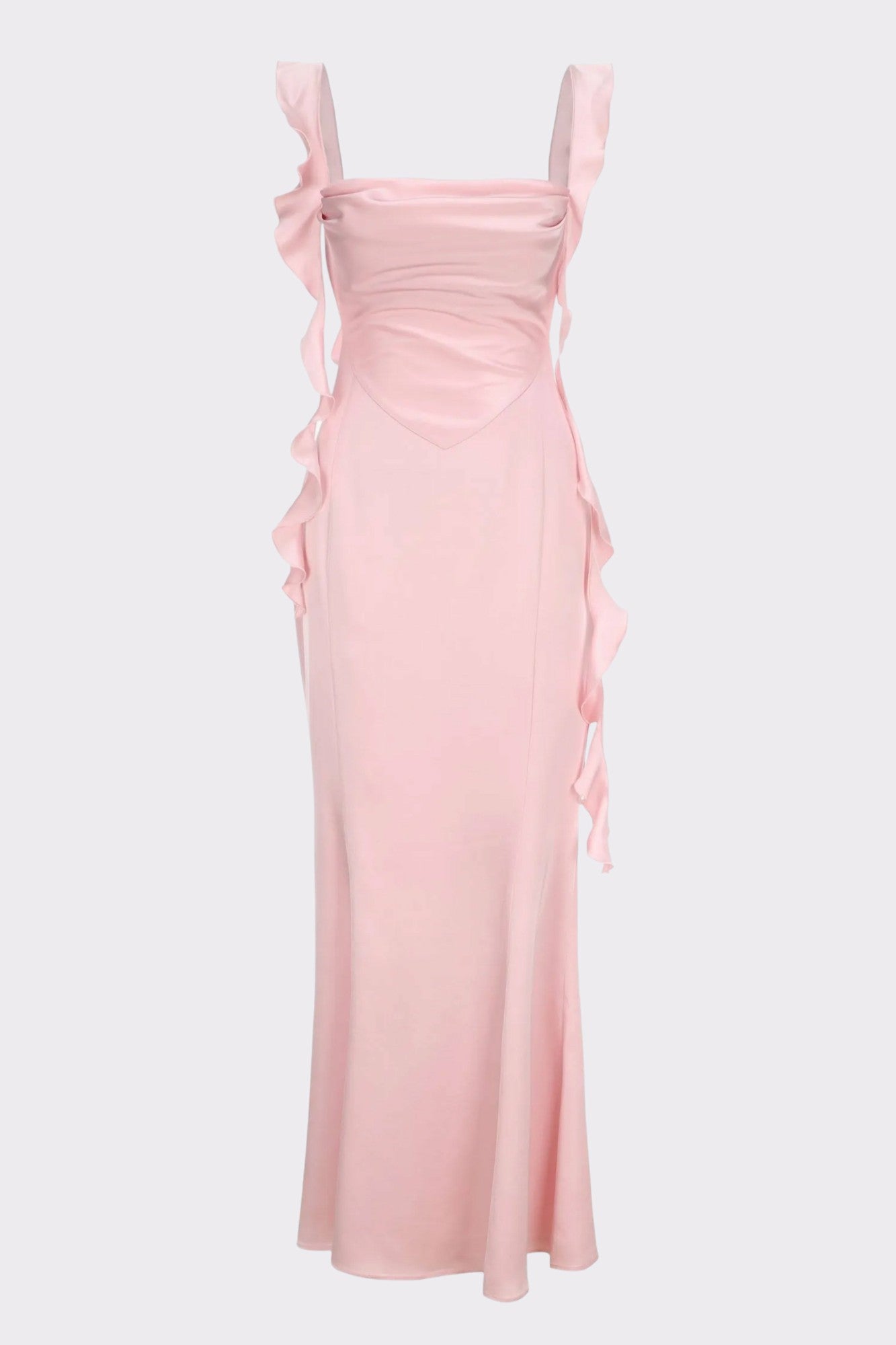 Nana Jacqueline Caroline Dress: Pink Maxi Dress for Formal Wedding Guest Pink