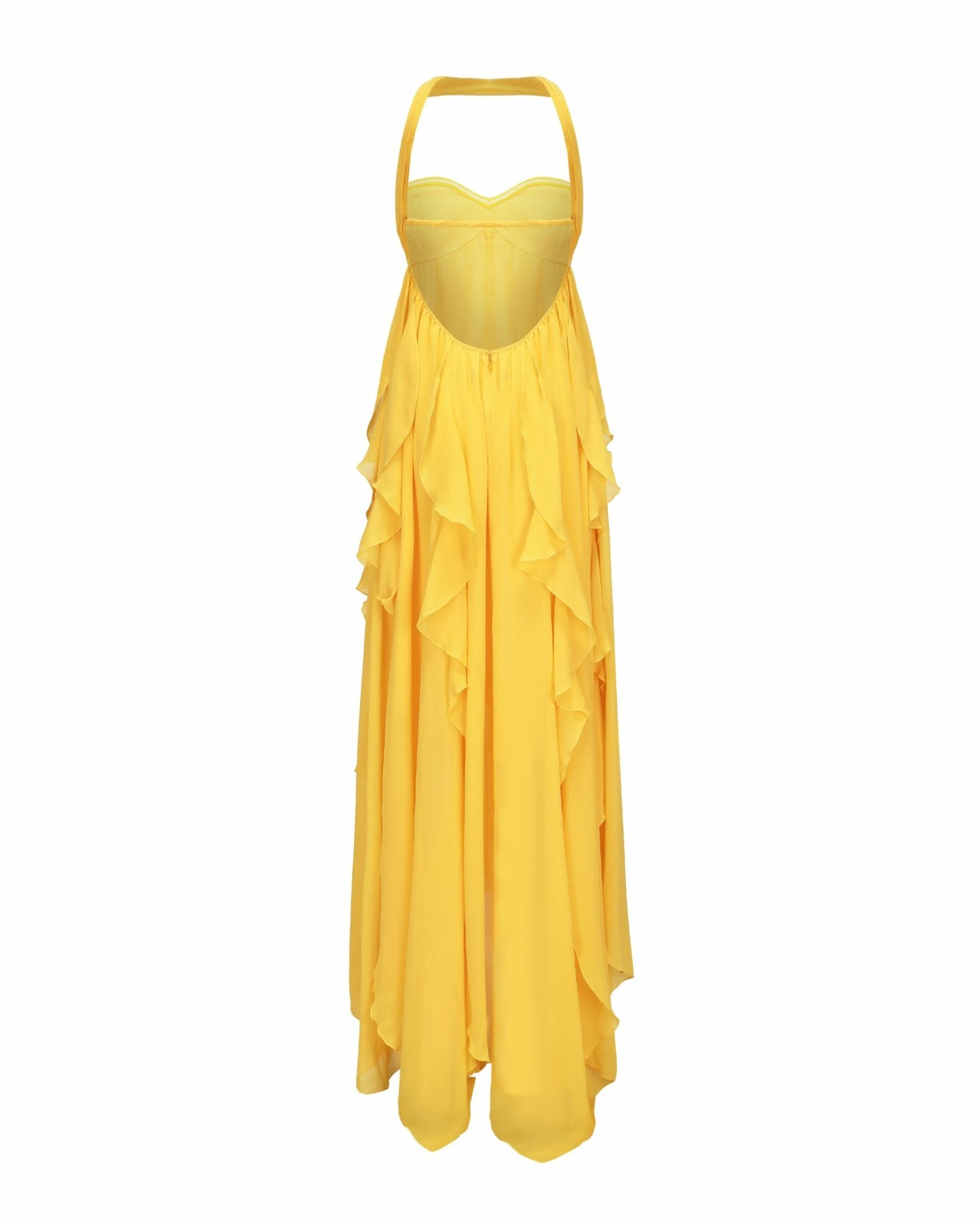 Nana Jacqueline Mariah Dress: Yellow Maxi Dress for Destination Wedding Yellow