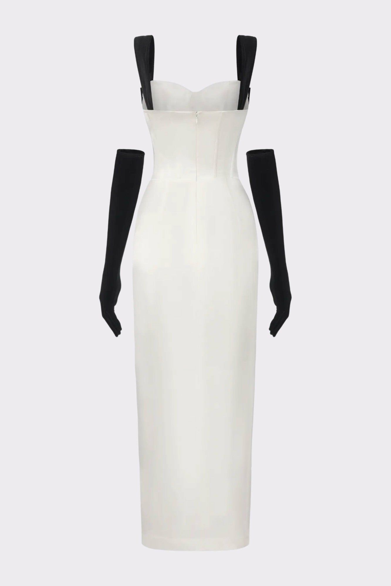 Nana Jacqueline Grace Bow Maxi Dress: White Maxi Dress for Rehearsal Dinner White