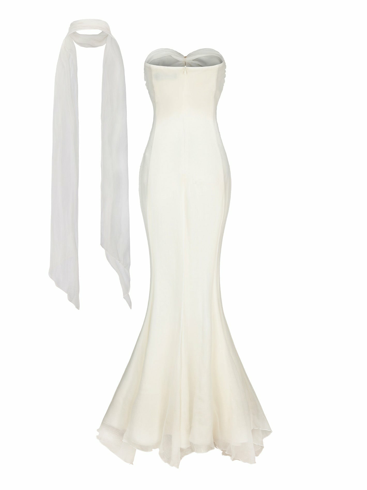 Nana Jacqueline Cassandra Dress: White Maxi Dress for Rehearsal Dinner White