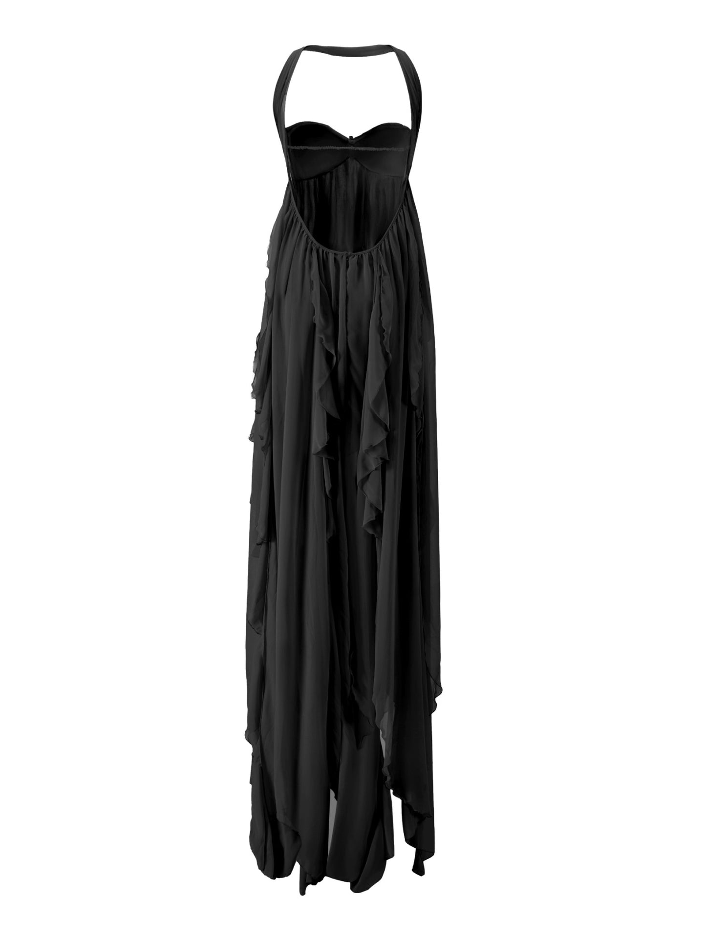 Nana Jacqueline Mariah Dress: Black Maxi Dress for Formal Wedding Guest Black