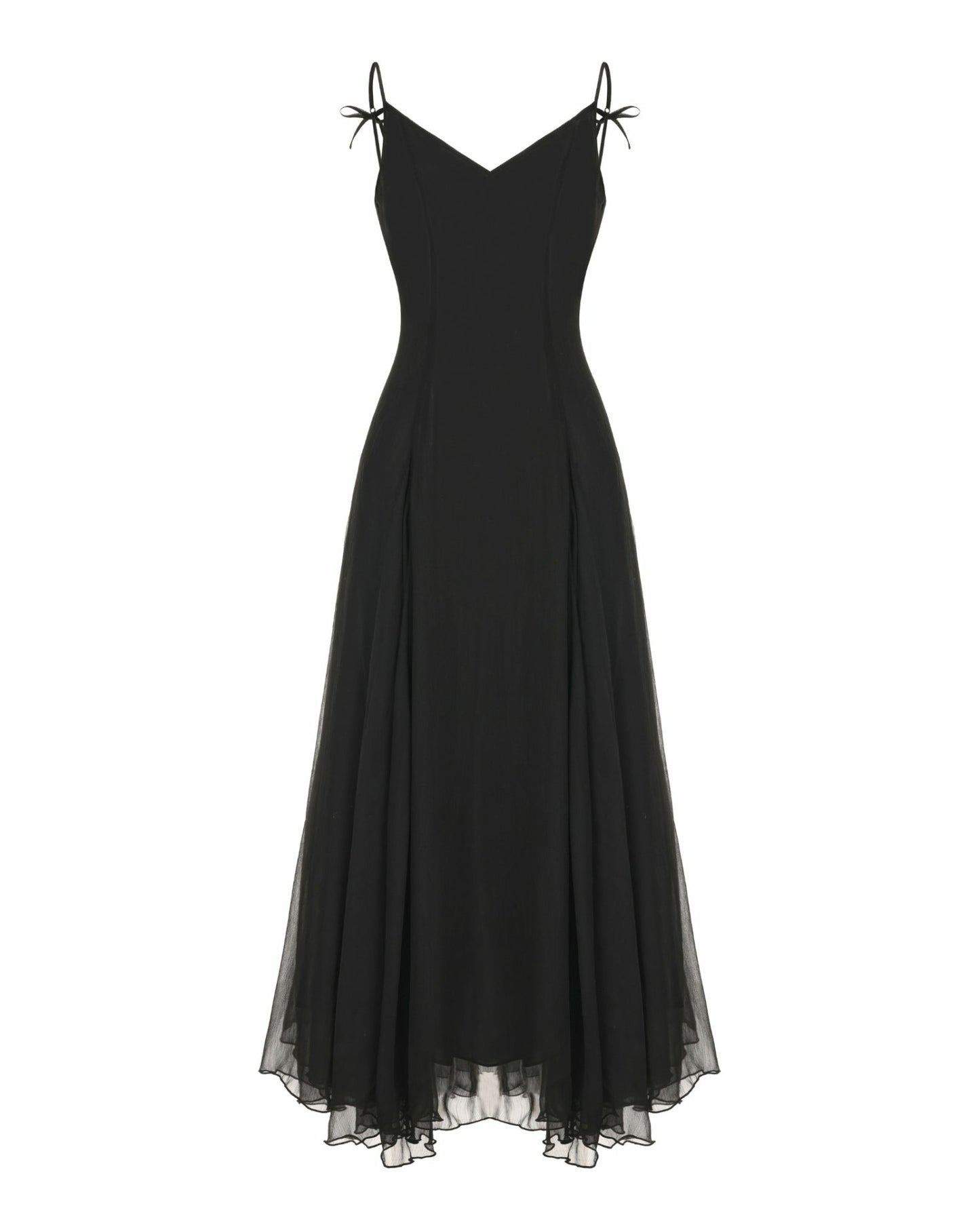 Nana Jacqueline Irena Dress: Black Maxi Dress for Formal Wedding Guest Black
