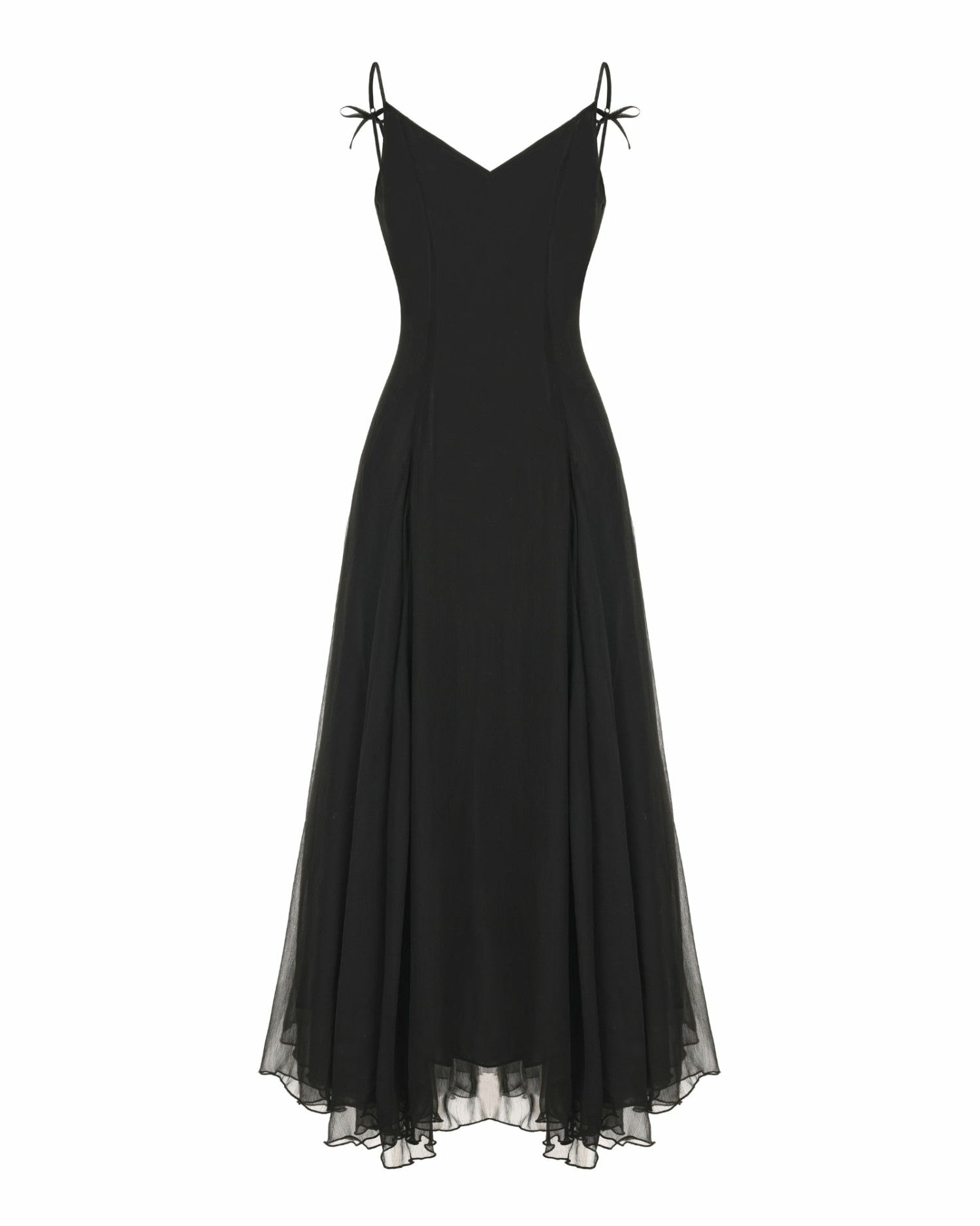 Nana Jacqueline Irena Dress: Black Maxi Dress for Formal Wedding Guest Black